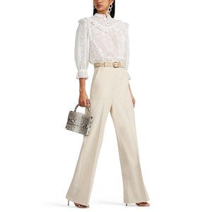 ROBERT RODRIGUEZ Aaron Crepe Wide-Leg Trousers NWT